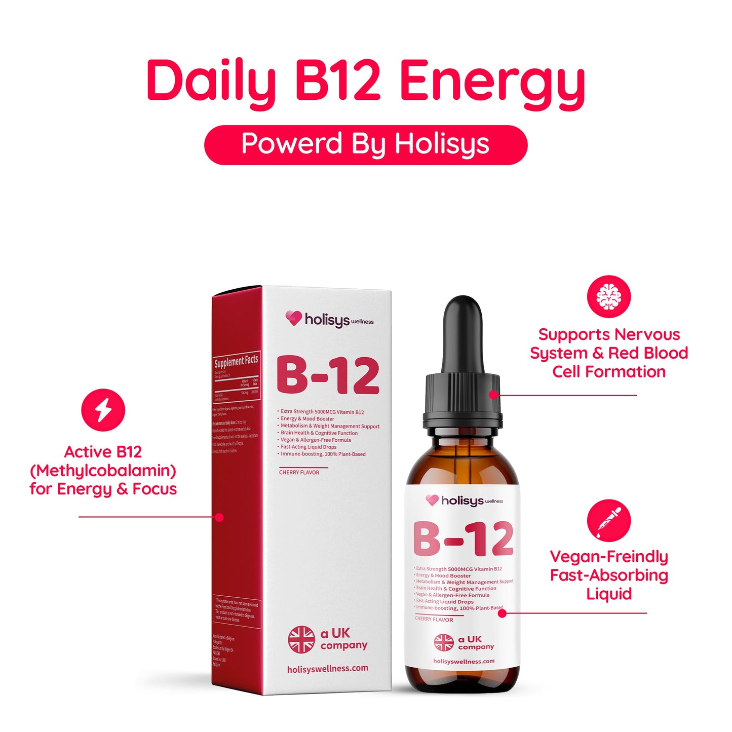 Holisys 维生素 B12 液体营养滴剂
