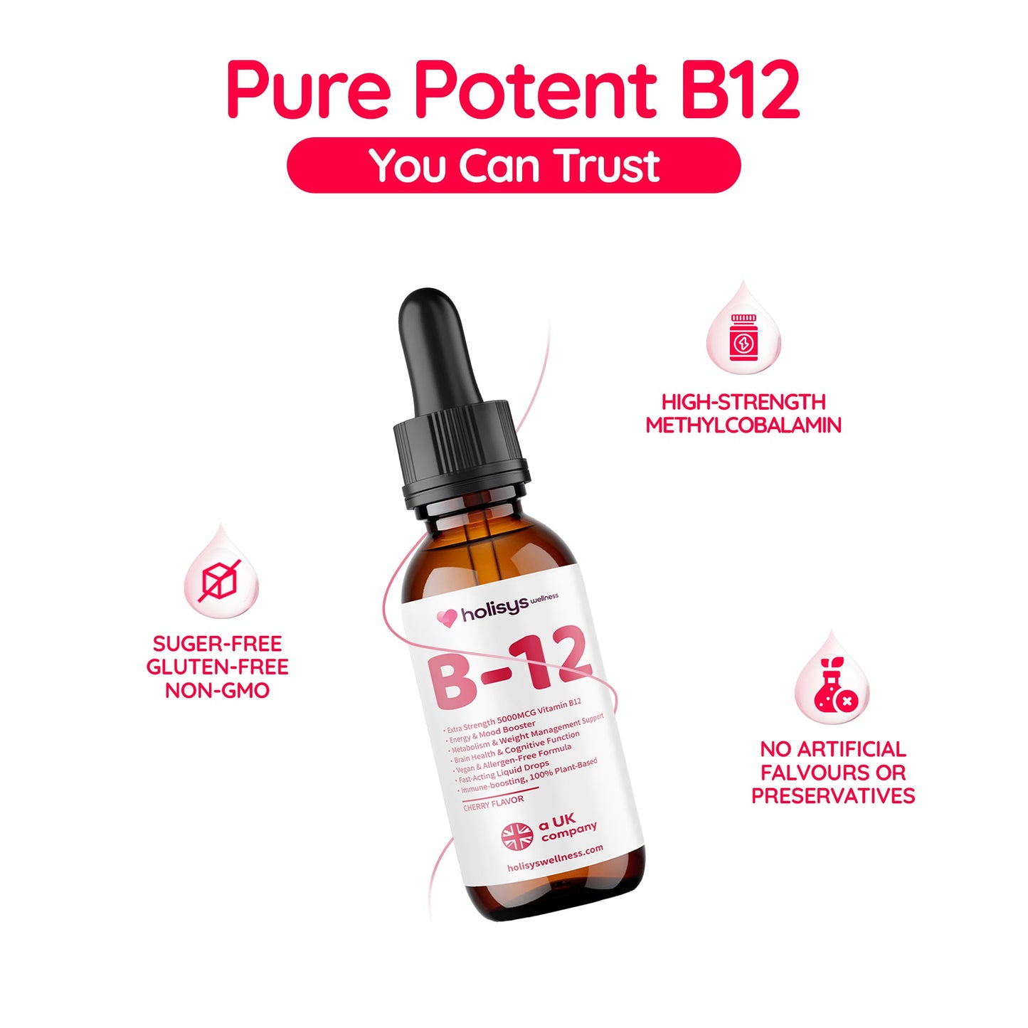 Holisys 维生素 B12 液体营养滴剂